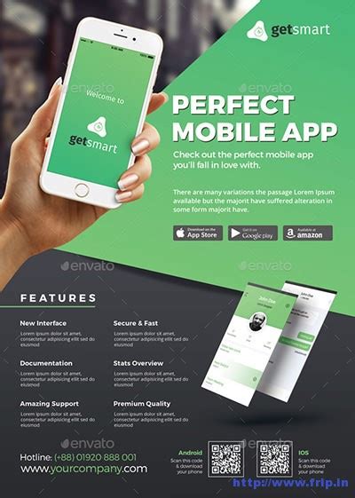 Best Mobile App Flyer Templates Frip In