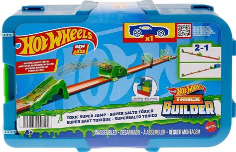 Hot Wheels HKX Track Builder Захватывающий набор для прыжковой акробатики купить на OZON по
