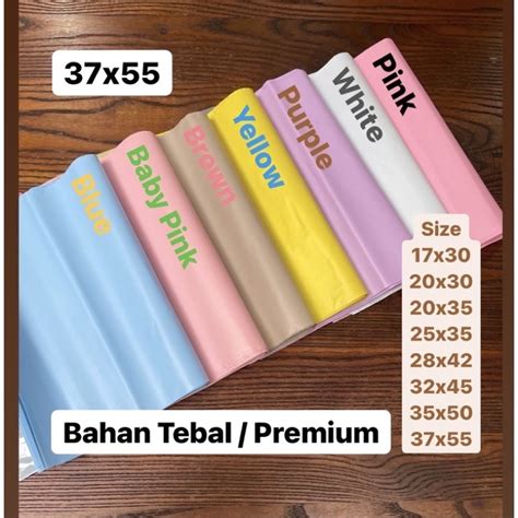 Jual 50 Lembar 37x55 Plastik Polymailer Packing Onlineshop Shopee