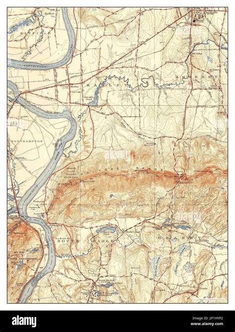 Mt Holyoke Massachusetts Map 1941 131680 United States Of America By Timeless Maps Data U