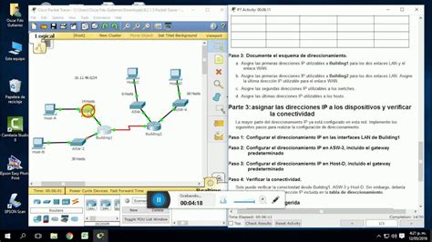 Cisco Packet Tracer 9 2 1 5 Implementación De Un Esquema De Direccionamiento Vlsm Youtube