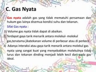 Tatanan Materi Berwujud Gas PPT