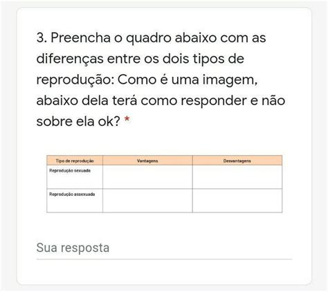 3 Preencha o quadro abaixo as diferenças entre os dois tipos de