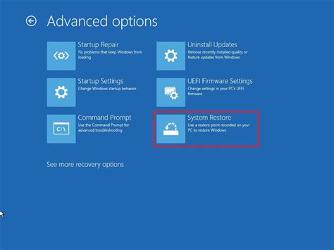 Desfazer alterações do sistema Windows 11 usando um ponto de