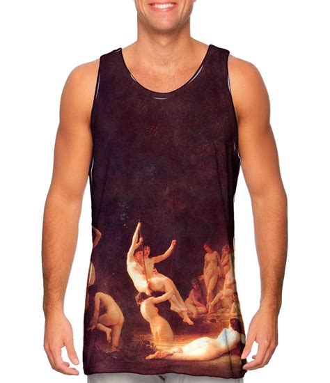 William Adolphe Bouguereau The Nymphaeum 1878 Mens Tank Top Yizzam