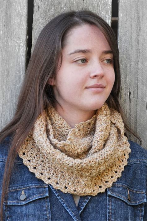 Crochet Cowl Scarf For Woman Wool Cowl Or Loop Scarf In Etsy Wool