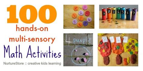 100 Hands On Creative Math Activities For Kids Math Activities