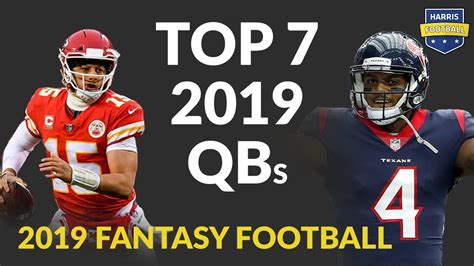 Top Qbs For Fantasy Football Youtube