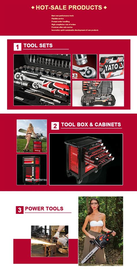 YATO Automotive Tools Auto Repair Mechanic Tool Set Europe Brand YT ...