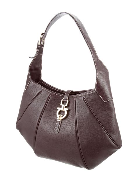 Salvatore Ferragamo Leather Shoulder Bag Handbags Sal45703 The