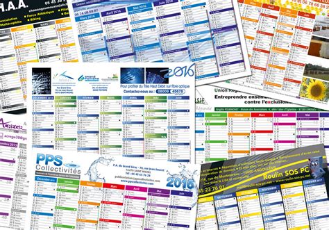 Création Et Impression De Votre Calendriers Personnalisé