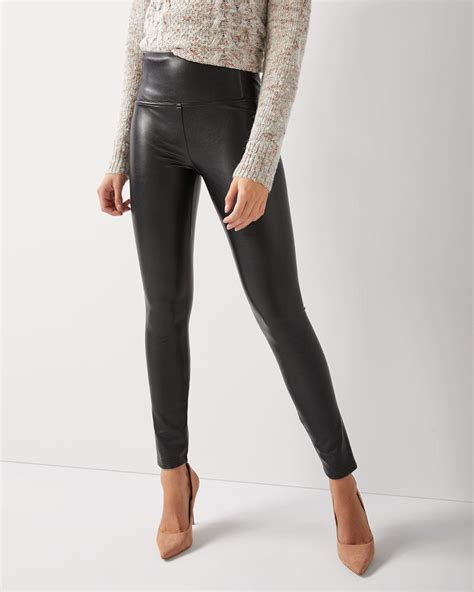 Legging à taille haute en faux cuir RW CO