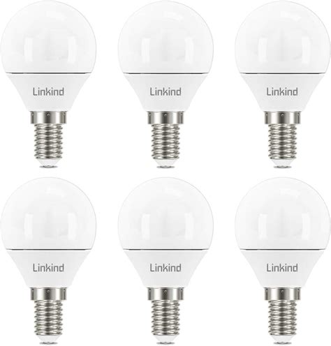 Linkind E14 Led Bulb Dimmable P45 Golf Ball Bulbs Small Edison Screw Ses 45w 40w