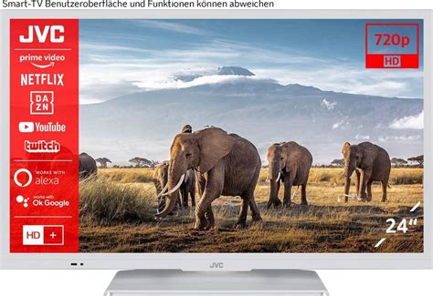 JVC LT-24VH5156W LED-Fernseher (60 cm/24 Zoll, HD-ready, Smart-TV), TV ...