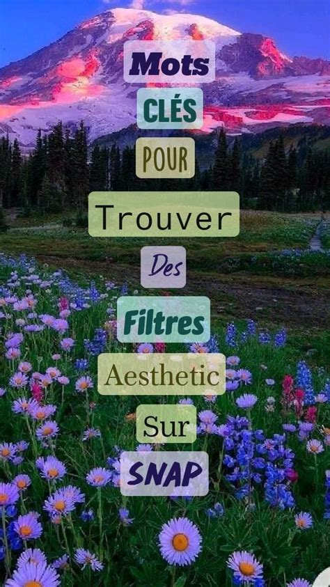 Mots Clés Pour Trouver Des Filtres Aesthetic Sur Snap Astuces pour