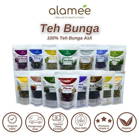 Jual Teh Chamomile Tea 25gr Camomile Bunga Telang Jati Cina Daun Kelor