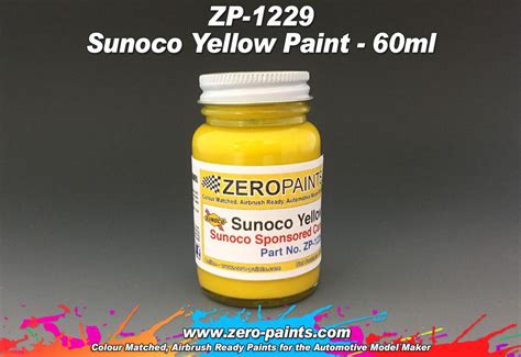 Sunoco Yellow Paint 60ml Zp 1229 Zero Paints