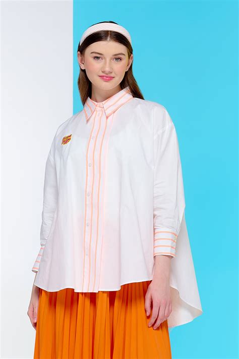 Chupa Chups Basic Shirt Orange Buttonscarves Malaysia