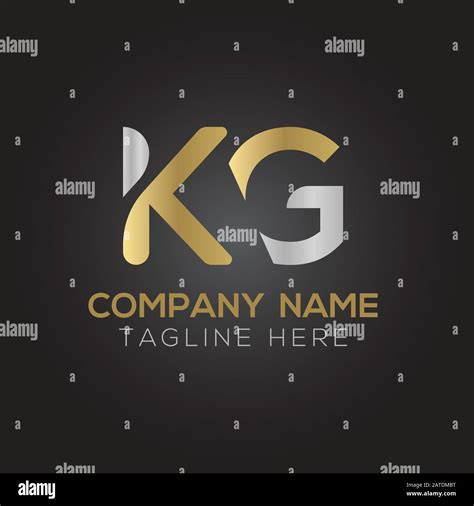 Initial ALphabet KG Logo Design vector Template. Abstract Letter KG ...