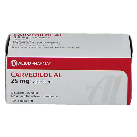 Carvedilol Al 25 Mg Tabletten 100 St Shop Apotheke