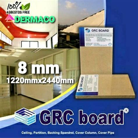 Jual GRC BOARD 8mm PAPAN GRC SEMEN BOARD 8mm X 1 22 X 2 44 Meter