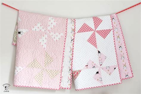Free Baby Quilt Patterns Featuring Simple Turnstile Quilt Blocks