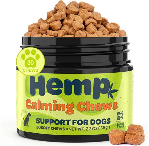 Calming Chews For Dogs 110 Chews Hemp Dog Treats For