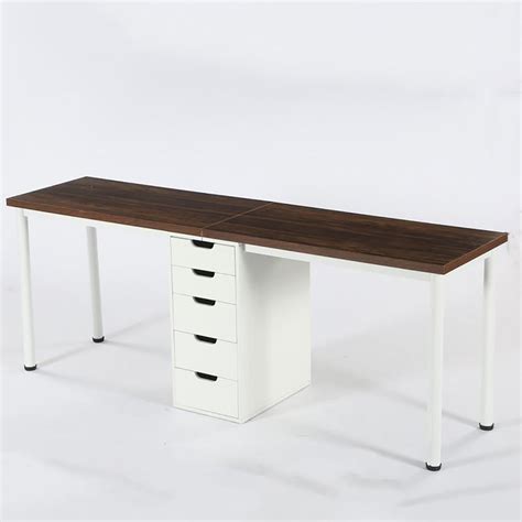 Tribesigns 787 Two Person Desk Long Computer Desk With 5 Drawers