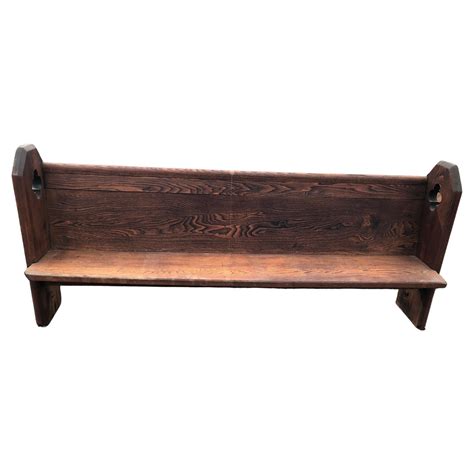 S Gothic Dark Finish Oak Church Pew Bench At Stdibs Gothic