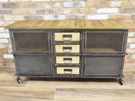 Plank Top Industrial Sideboard Cambrewood