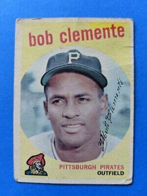 Topps Roberto Clemente Hof Pittsburgh Pirates Low Grade