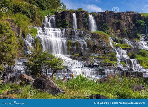 The Pongour waterfall stock photo. Image of ecology - 266963488