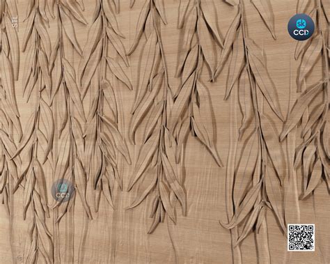 Wood Wall Art Willow Stl Model Cnc Router Carving Artcam File Wall Sculpture Wood Carving