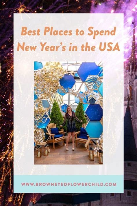 A Woman Standing In Front Of Fireworks With The Words Best Places To