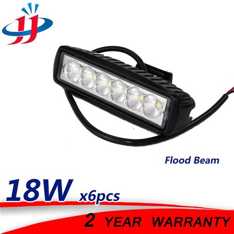 6 x 18W LED WORK LIGHT BAR Boat lighting Marine boat yacht Led bar offroad 4x4 driving lights ...