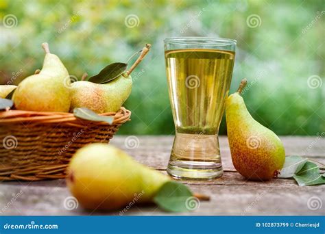 Clear Pear Juice In Glass Stock Image Image Of Background 102873799