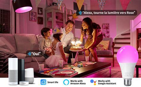 Ampoule Intelligente Wifi Led Smart Bulb E27 AISIRER RGB Ampoule