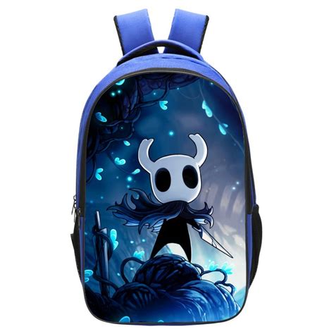 Hollow Knight Backpack School Bag Blue Baganime