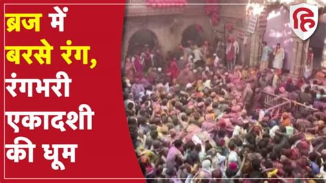 Holi Celebration In Mathura Vrindavana And Bihar On The Occasion Of Rangbhari Ekadashi Holi