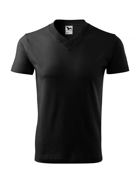 Adler Malfini Koszulka Unisex V Neck Czarny