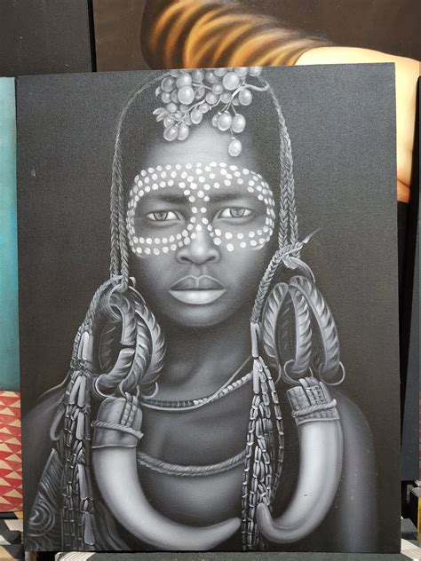 African Women Tribal Paint