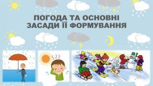 Презентація "Погода"