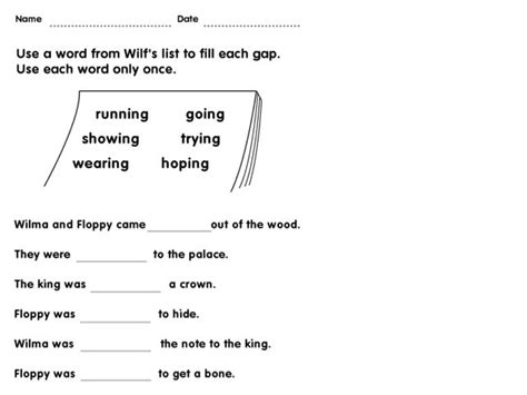 Ing Verbs Worksheet For 2nd 3rd Grade Lesson Planet