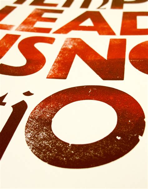 Letterpress Posters On Behance