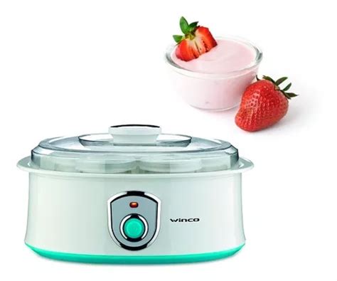 Yogurtera El Ctrica Con Vasos De Vidrio De Ml Winco Env O Gratis