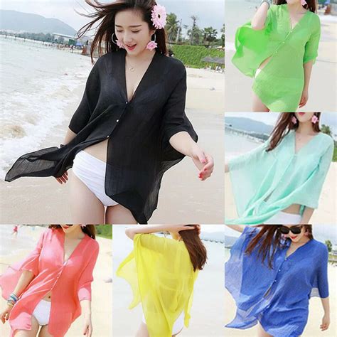 Women Sexy Chiffon Bikini Cover Up Beach Swimwear Dress Scarf Pareo