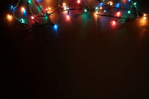 Thousand Christmas Lights Border Free Royalty Free Images Stock