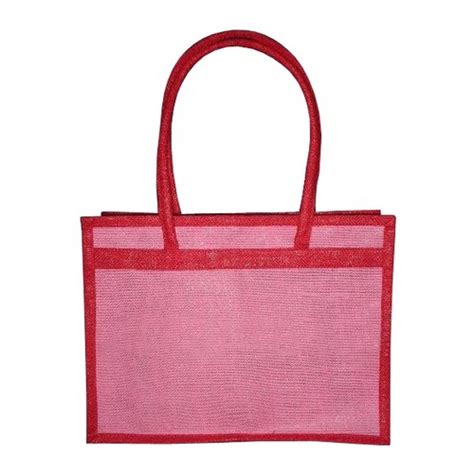 Available In All Color Pp Laminated Jute Shopping Bag With Cord Handle