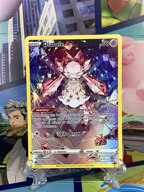 Diancie GG13 GG70 Full Art Holo Ultra Rare Crown Zenith Pokemon TCG NM