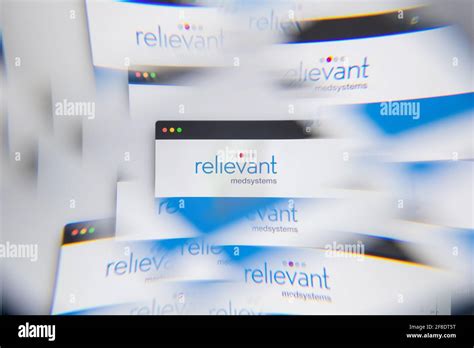 Milan Italy April 10 2021 Relievant Medsystems Logo On Laptop